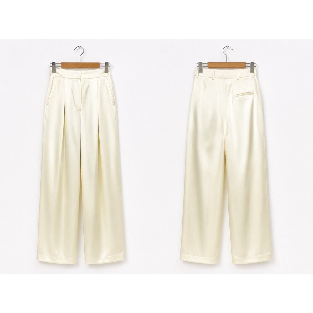 LOULOU STUDIO - Vione Silk Blend Pants M - Picture 3 of 5